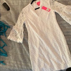 Lilly Pulitzer white lace dress